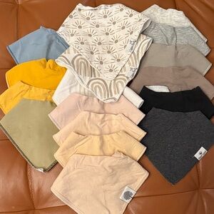 Diaper Squad Neutral & Pastel Baby Bandana Bibs - Multi Pack (27!)
